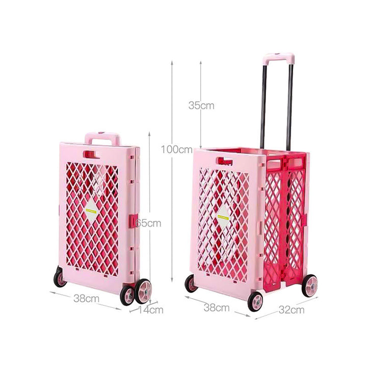 HOME-SMART-Foldable-Shopping-Tall-Trolley-Cart-Measurement