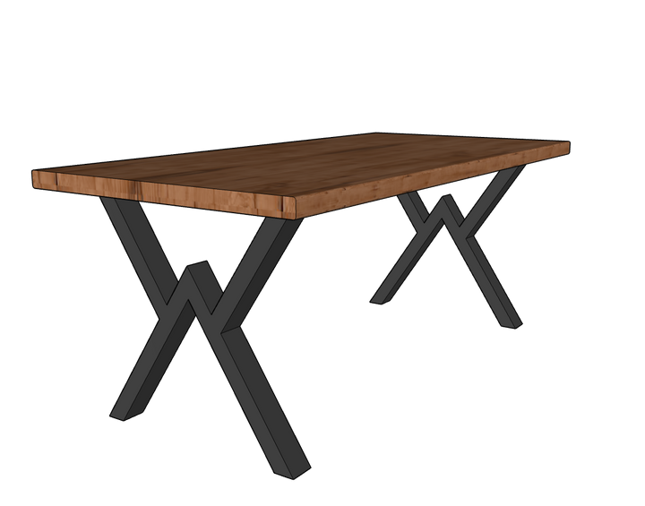 Solid Rubber Wood Table