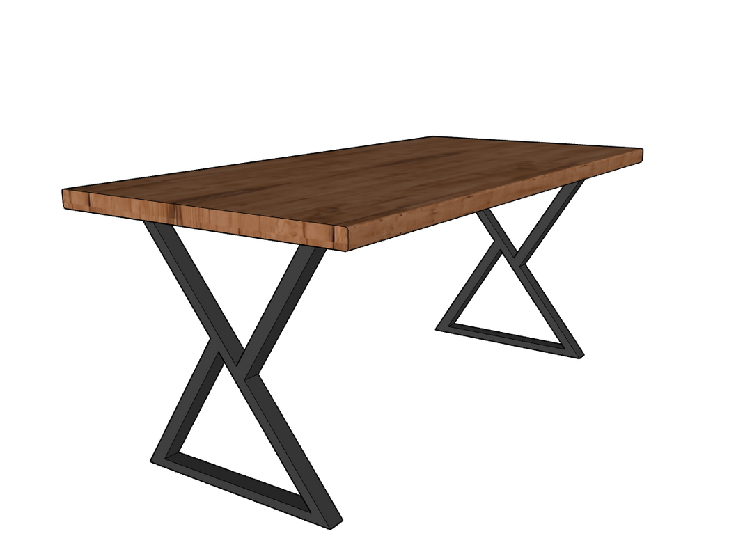 Solid Rubber Wood Table