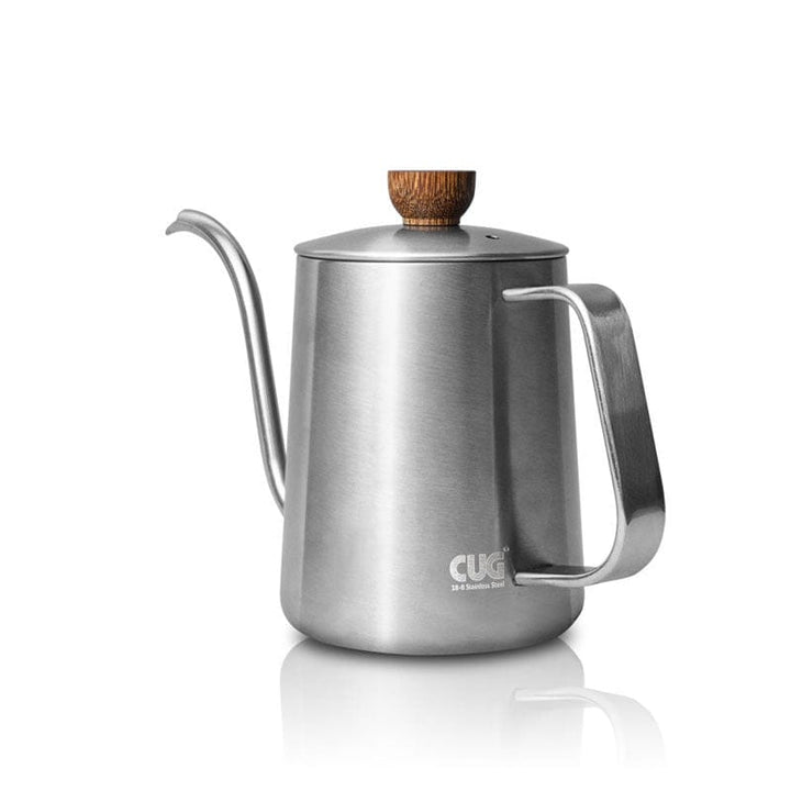 CUG Coffee & Tea Sets CUG Coffee Drip Silver Gooseneck Pour Over Kettle 600ml CUG Coffee Drip Silver Gooseneck Pour Over Kettle 600ml