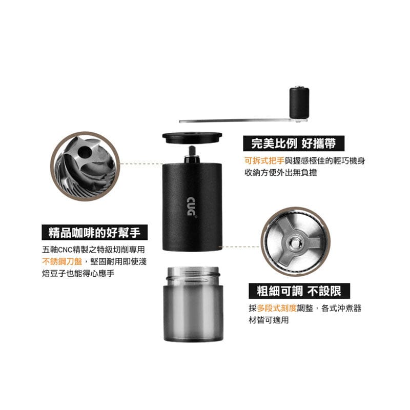 CUG Coffee & Tea Sets CUG Stainless Steel Mini Grinder CUG Stainless Steel Mini Grinder