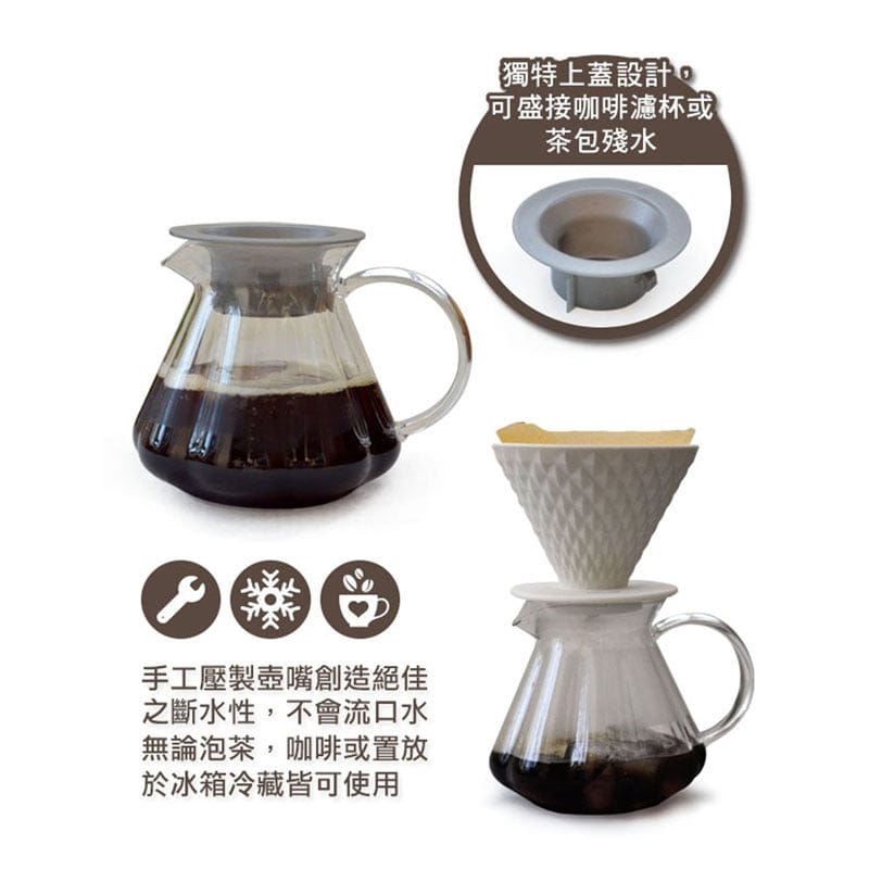 Driver Coffee & Tea Sets DRIVER Baroque Glass Pot 600ml DRIVER Baroque Glass Pot 600ml