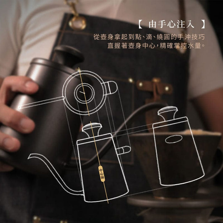 Driver Drip Coffee Makers DRIVER Double-Layered Insulated Hand Drip Pot 400ml DRIVER Double-Layered Insulated Hand Drip Pot 400ml