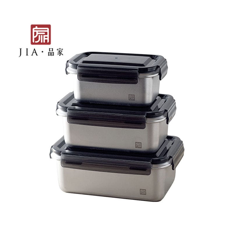 JIA Bakeware Sets JIA Storage Container Box Antibacterial Stainless Steel JIA Storage Container Box Antibacterial Stainless Steel