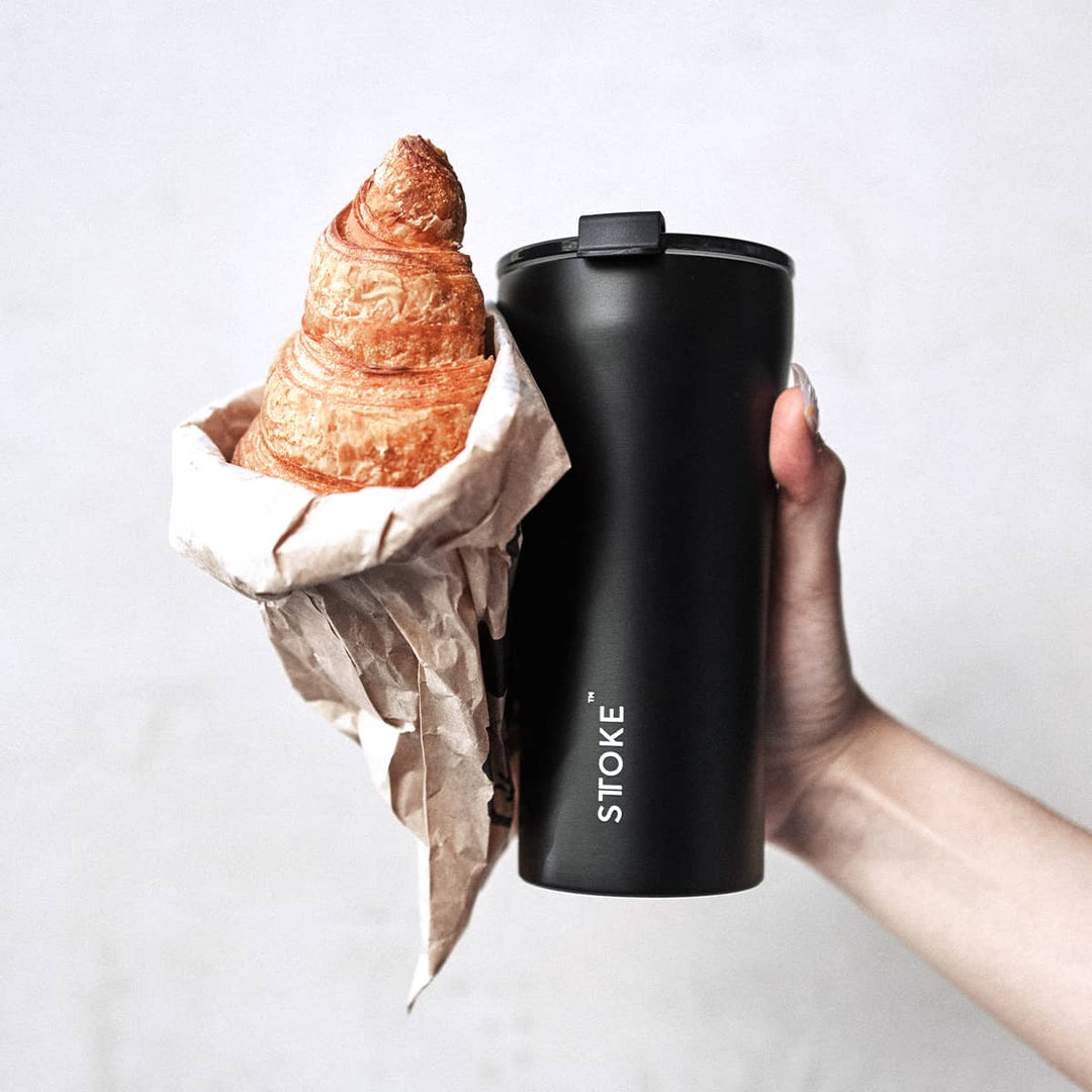Sttoke Inc Tumbler STTOKE - The Angel White STTOKE - The Angel White - ShatterProof Ceramic Reusable Cup