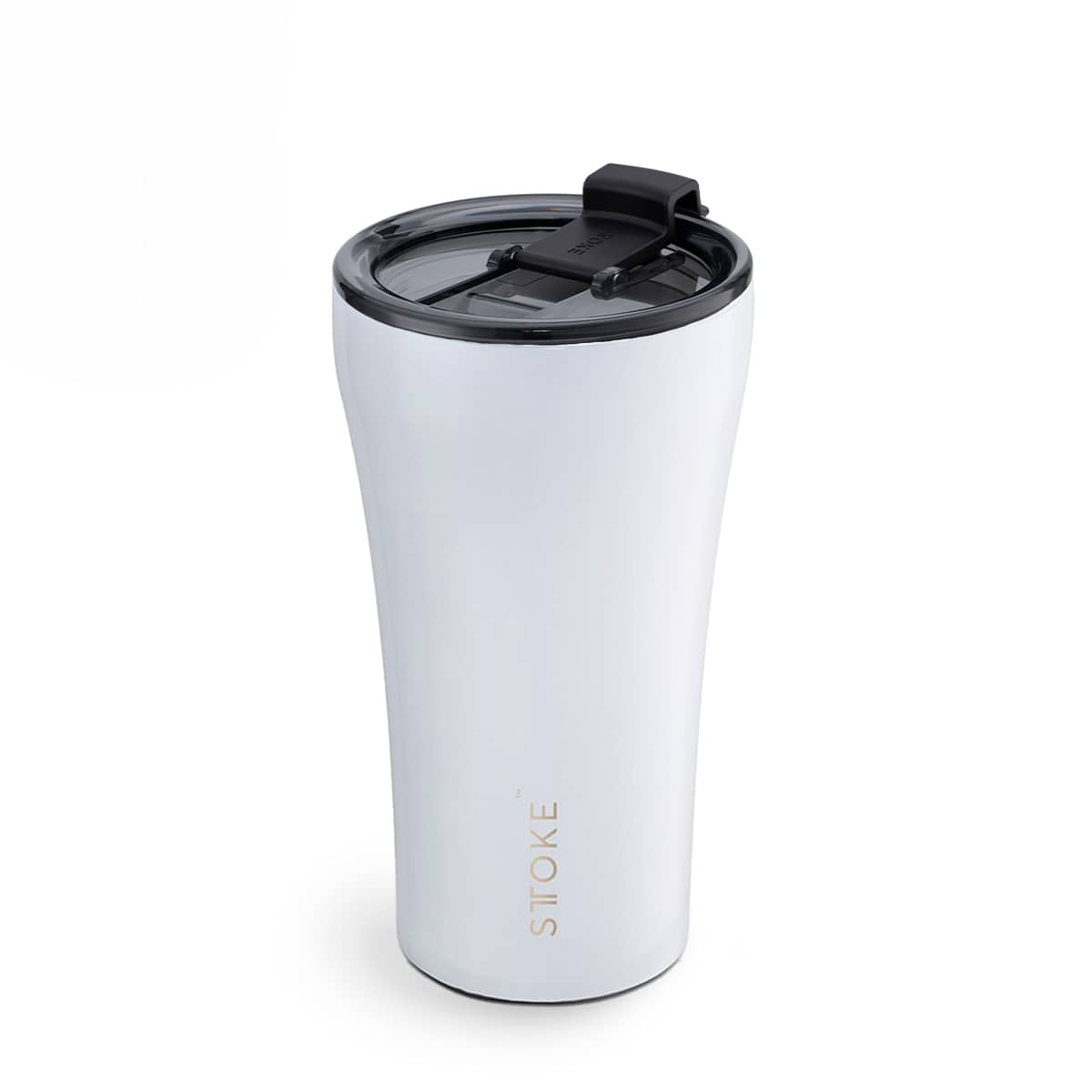 Sttoke Inc Tumbler STTOKE - The Angel White STTOKE - The Angel White - ShatterProof Ceramic Reusable Cup