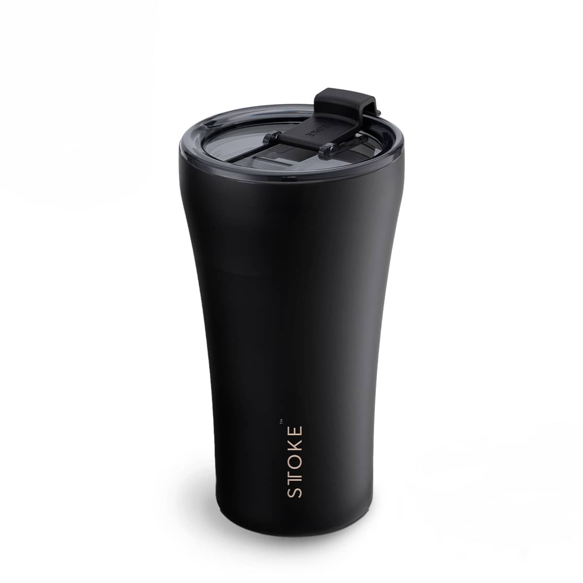 Sttoke Inc Tumbler M: The 12oz | 350ml STTOKE - The Luxe Black STTOKE - The Luxe Black - ShatterProof Ceramic Reusable Cup