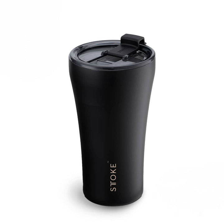 Sttoke Inc Tumbler M: The 12oz | 350ml STTOKE - The Luxe Black STTOKE - The Luxe Black - ShatterProof Ceramic Reusable Cup