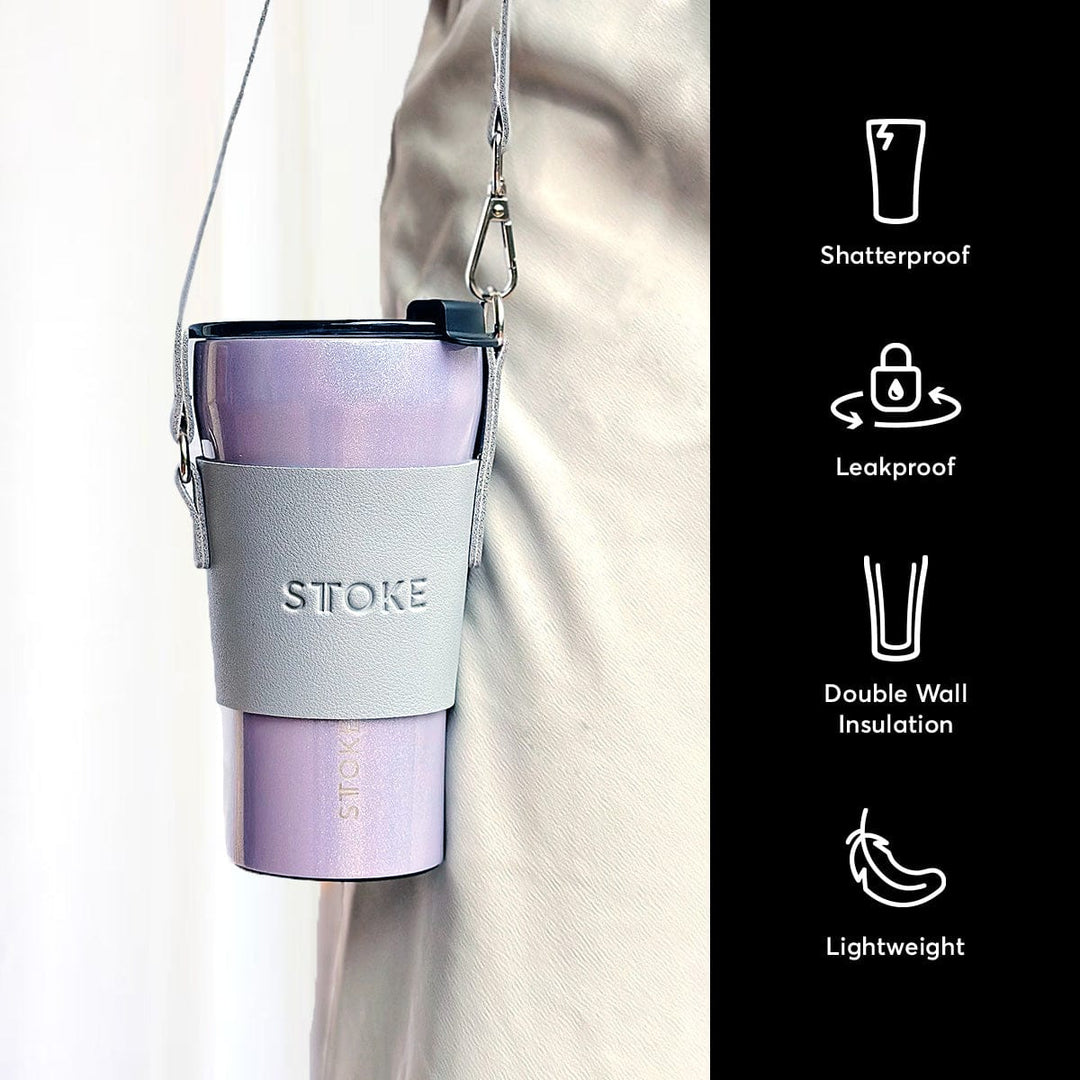 Sttoke Inc Tumbler STTOKE - The Unicorn Purple STTOKE - The Unicorn Purple - ShatterProof Ceramic Reusable Cup