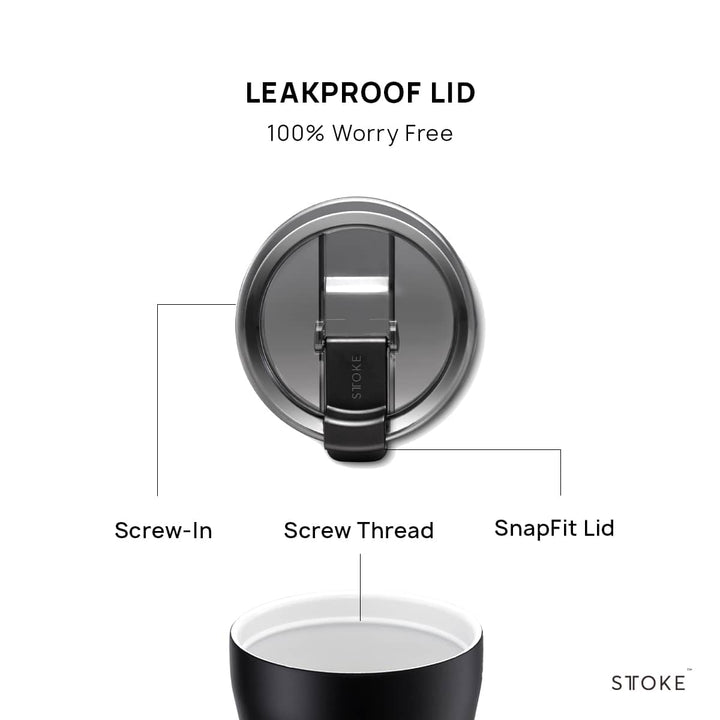 Sttoke Inc Tumbler Accessories STTOKE - Tritan Leakproof Lid for 12oz/ 16oz STTOKE - Tritan Leakproof Lid for 12oz/ 16oz